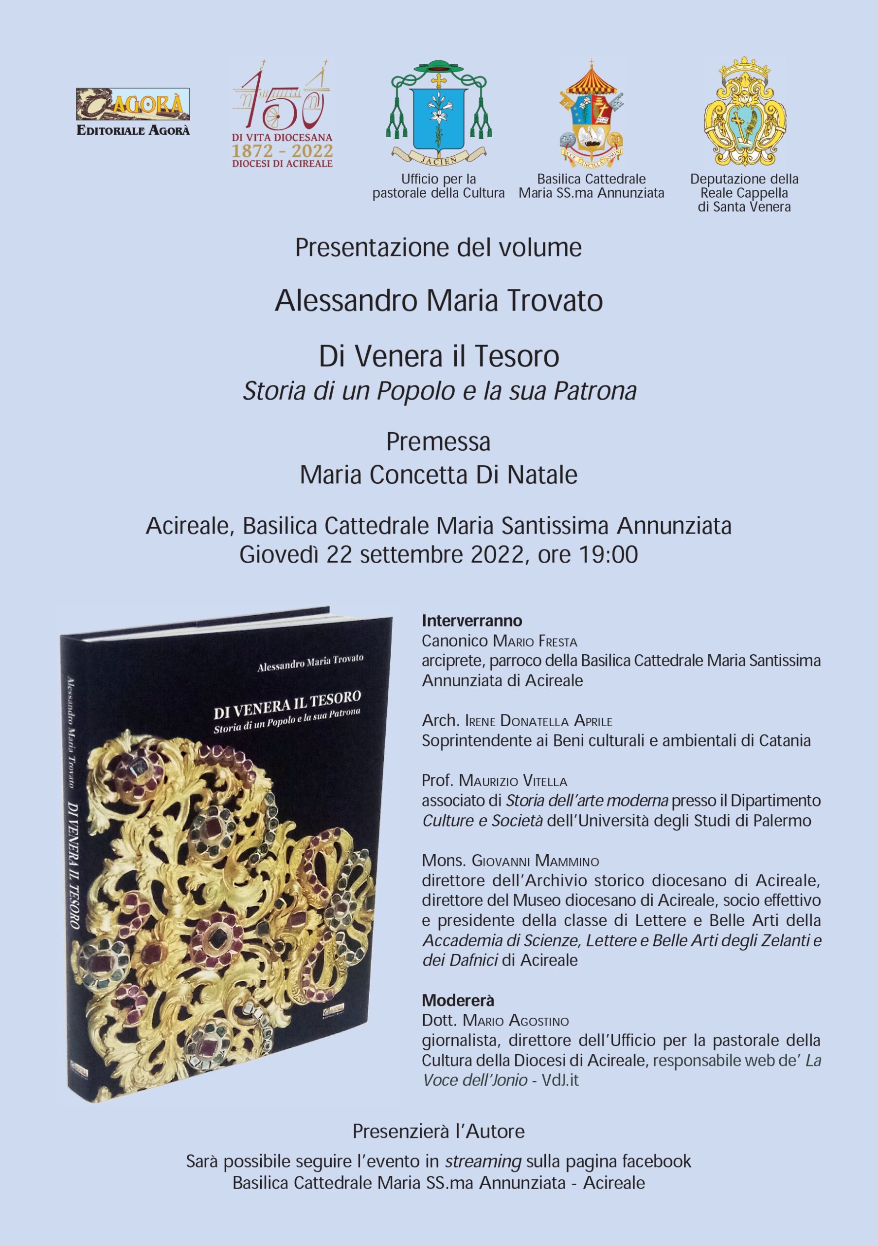 LIBRO SANTA VENERA ALESSANDRO TROVATO